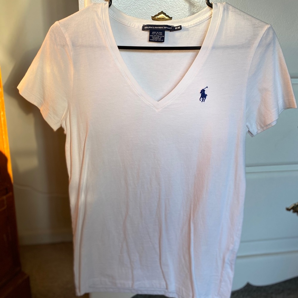 - Ralph Lauren Sport - White V Neck -